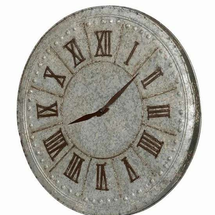 Home Decor * | A&B Home Vintage Metal Wall Clock