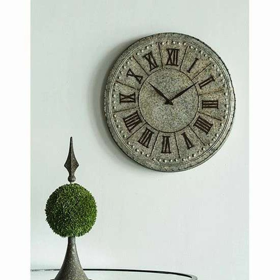 Home Decor * | A&B Home Vintage Metal Wall Clock