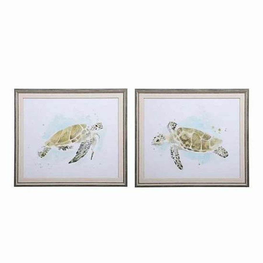 Home Decor * | Uttermost Sea Turtle Study Watercolor Prints