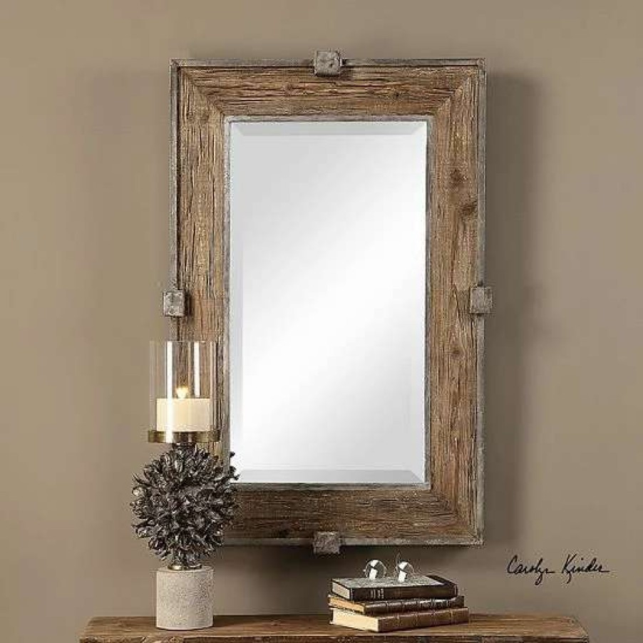 Home Decor * | Uttermost Siringo Distressed Wall Mirror