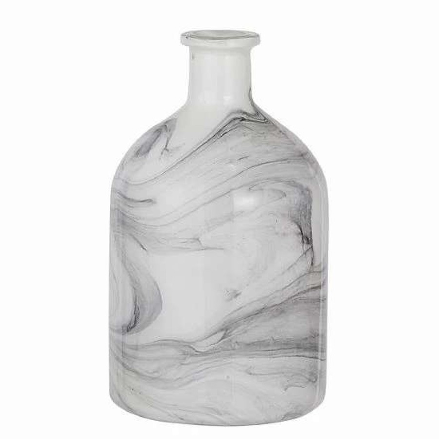 Home Decor * | A&B Home Svirla Swirl White & Black Vase