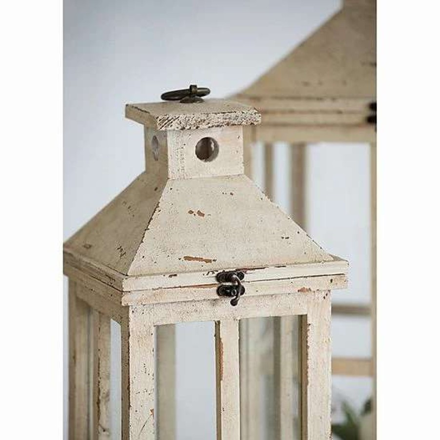 Lighting * | A&B Home Reed Distressed Lantern Table Decor 2-Piece Set