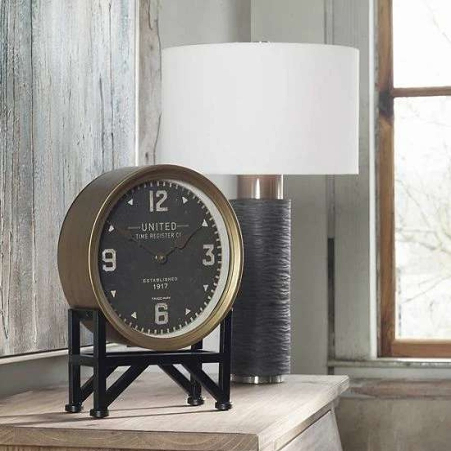 Home Decor * | Uttermost Shyam Table Clock