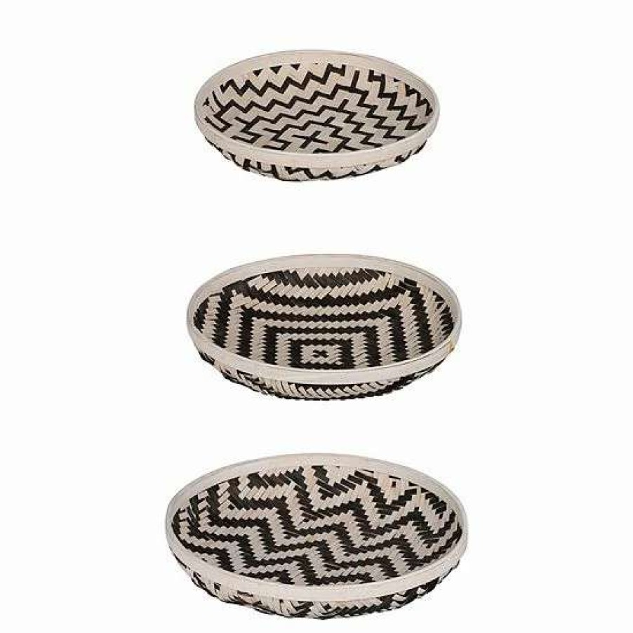 Home Decor * | A&B Home Geometric Decorative Tray 3-Piece Set