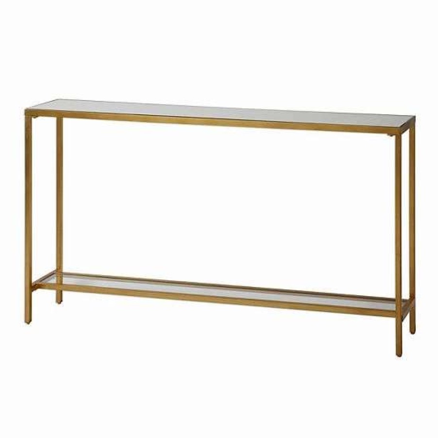 Furniture * | Uttermost Hayley Gold Finish Console Table