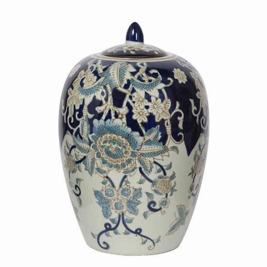 Home Decor * | A&B Home Bryn Lidded Decorative Jar Table Decor