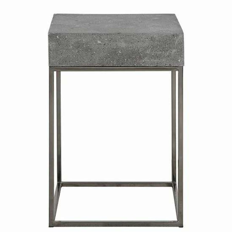 Furniture * | Uttermost Jude Concrete End Table