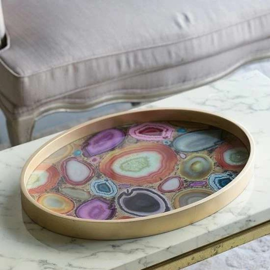 Home Decor * | A&B Home Livonia Multicolored Tray