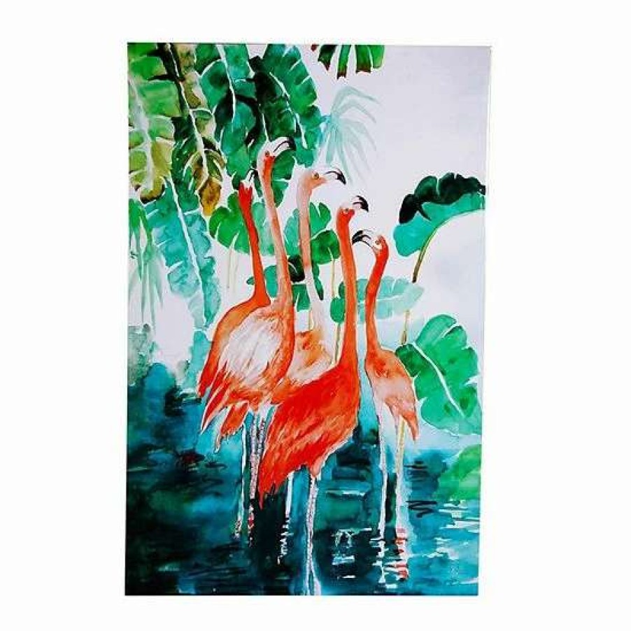 Home Decor * | A&B Home Botanical Flamingos Wall Art 2-Piece Set