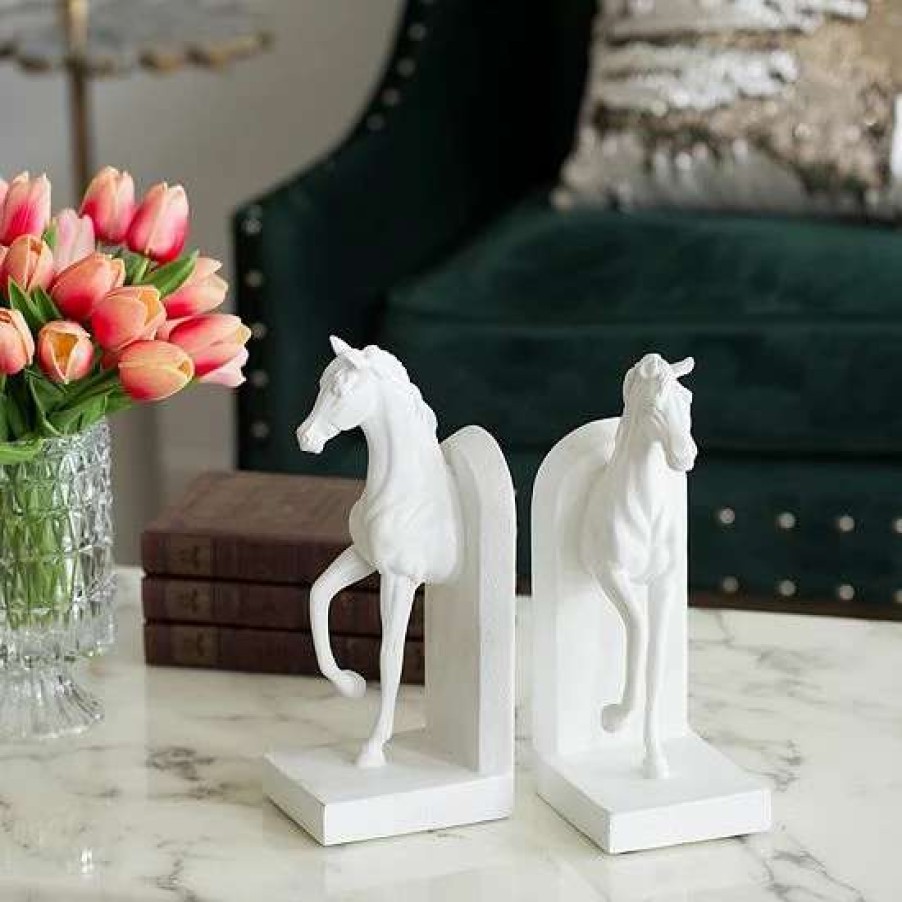 Home Decor * | A&B Home Trotting Horse 2-Piece Bookend Set