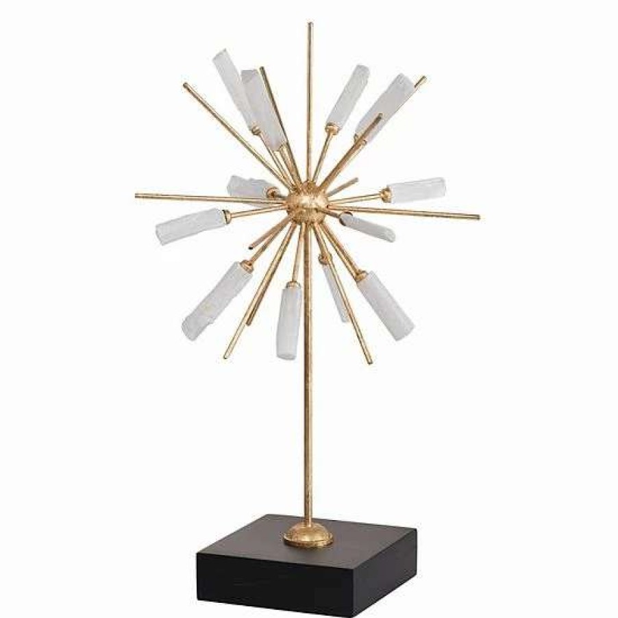 Home Decor * | A&B Home Florrie Gold & White Table Decor