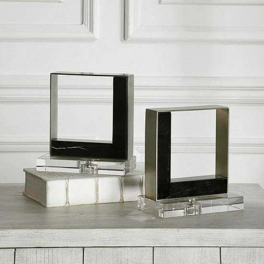 Home Decor * | Uttermost Tilman Modern Marble Bookends