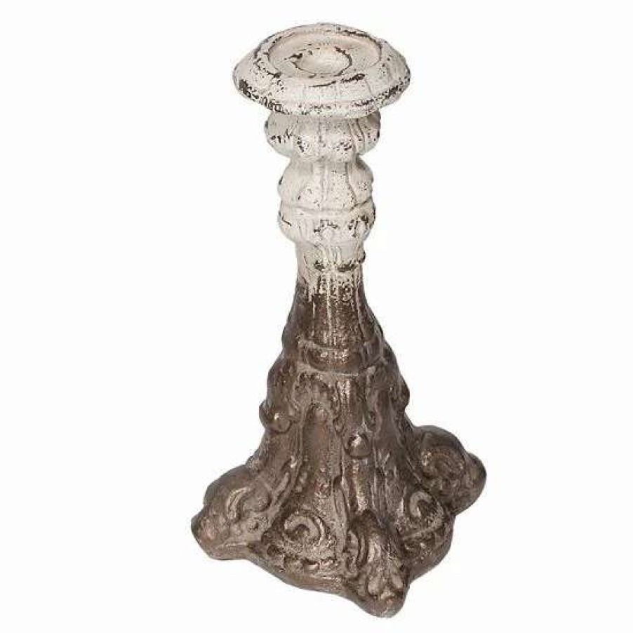 Home Decor * | A&B Home Magnesia 16-In. Gold Candle Holder