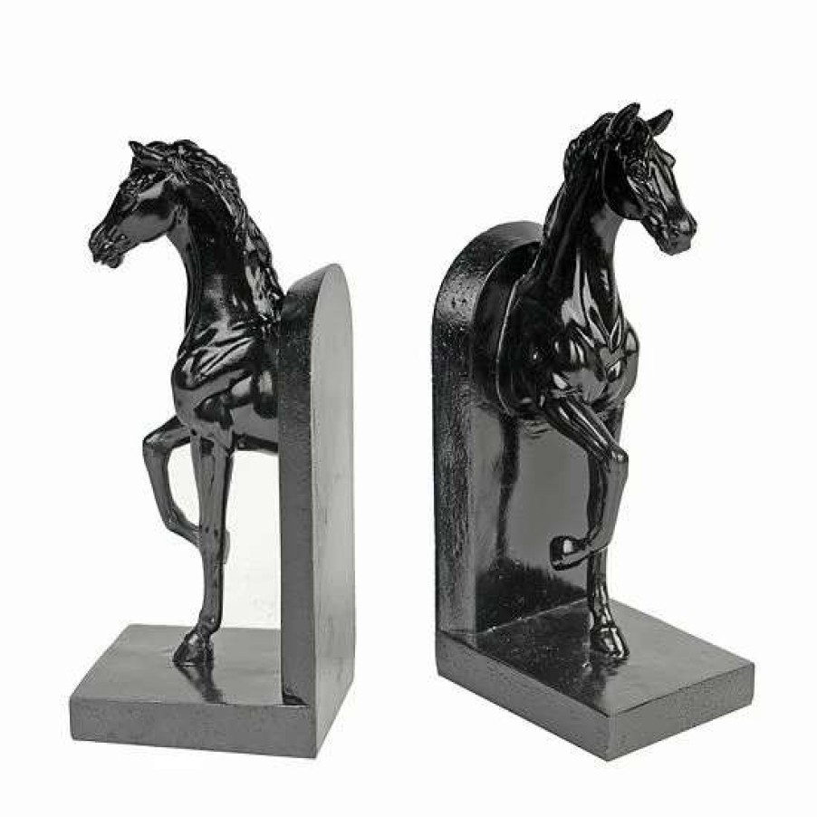 Home Decor * | A&B Home Trotting Horse Bookend Table Decor 2-Piece Set