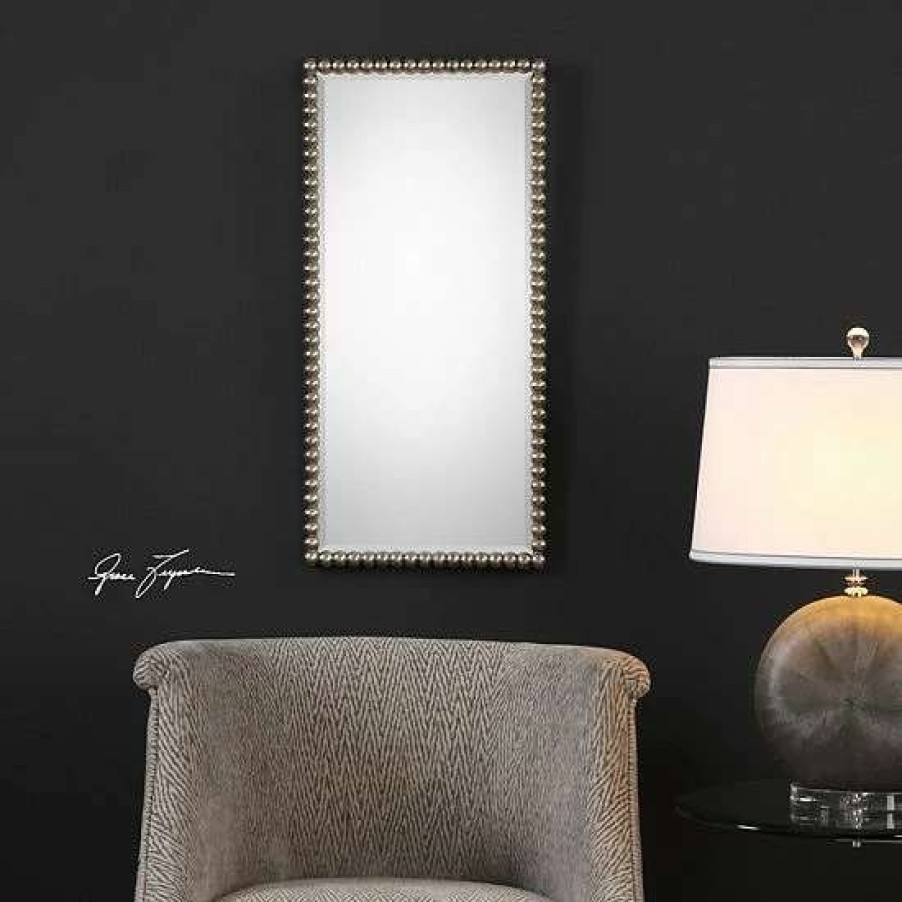 Home Decor * | Uttermost Serna Antique Finish Wall Mirror