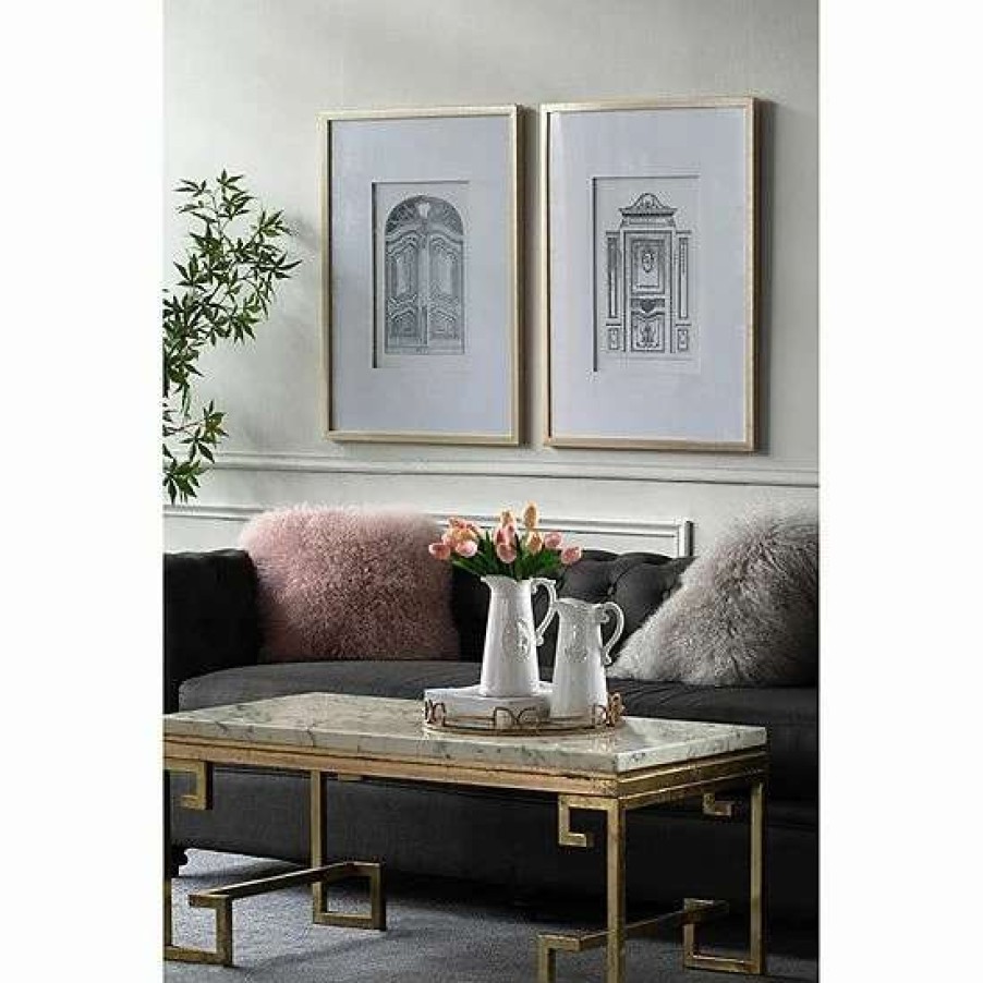 Home Decor * | A&B Home Pencil Architectural Wall Art 2-Piece Set