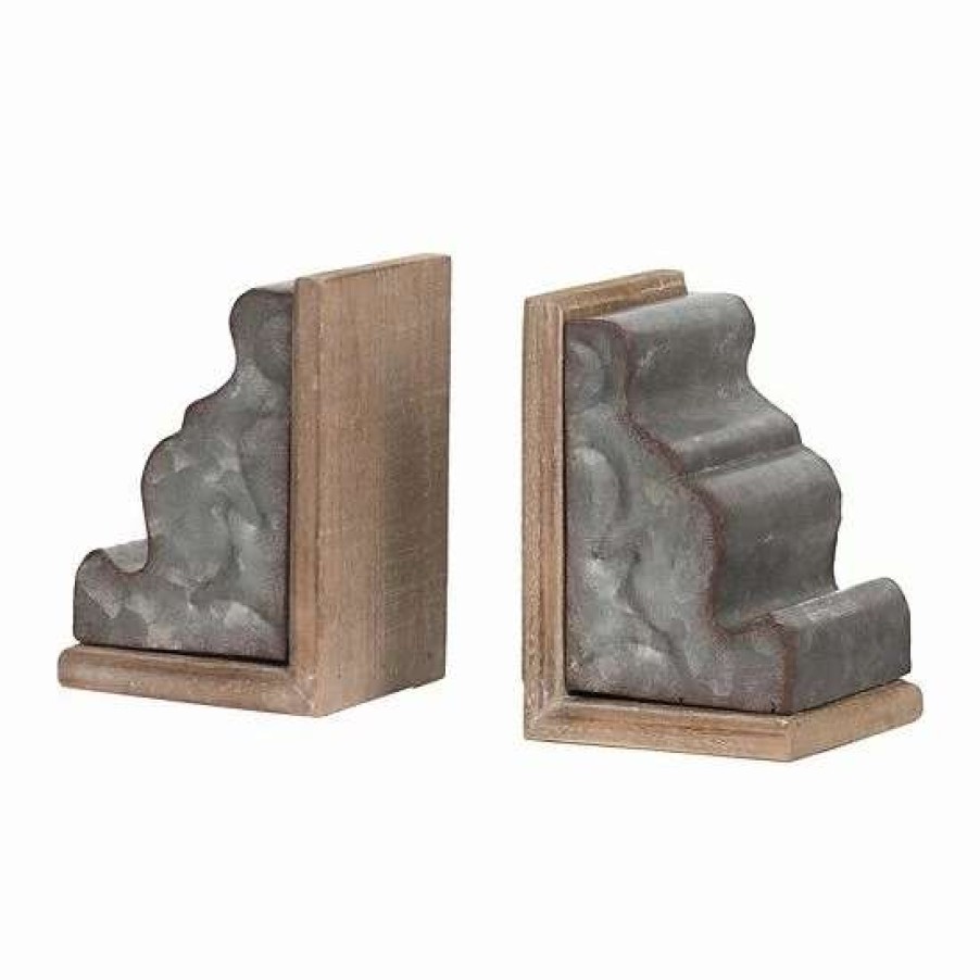 Home Decor * | A&B Home Marna Geode 2-Piece Bookend Set