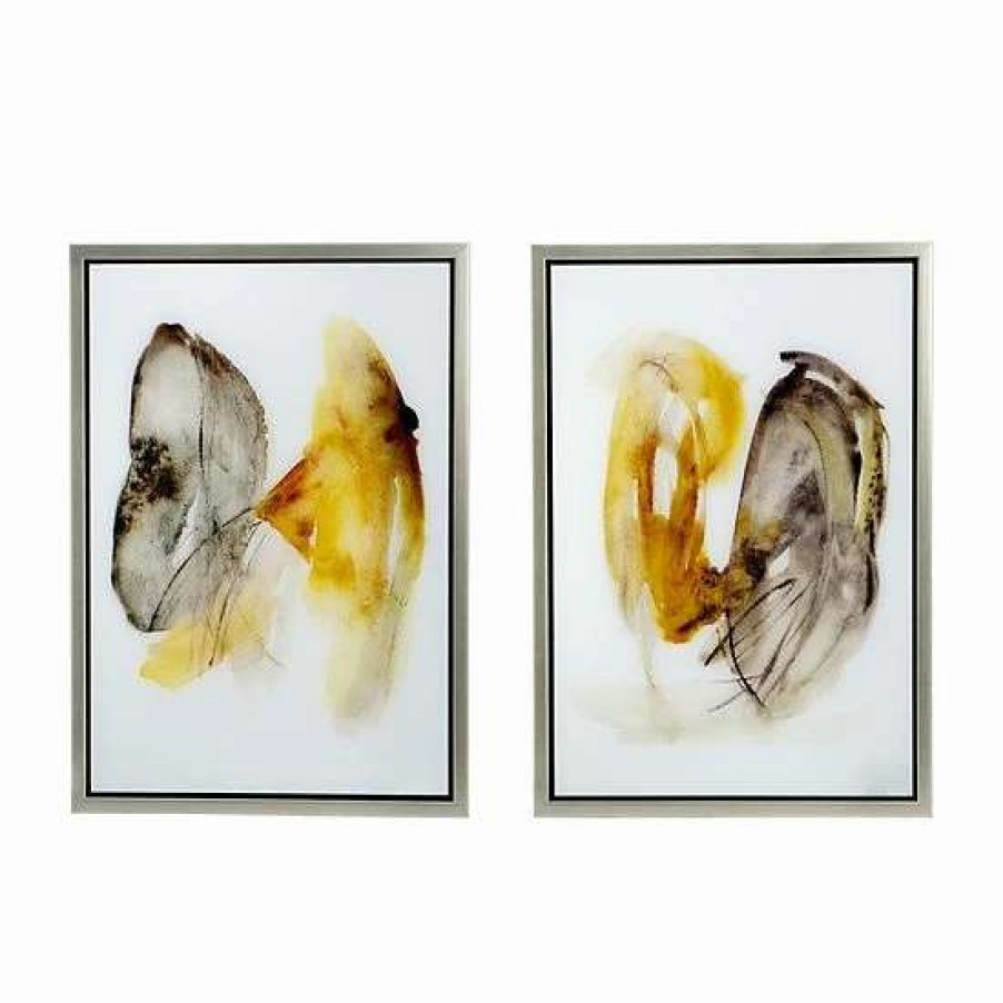 Home Decor * | A&B Home Abstract Framed Wall Art 2-Piece Set