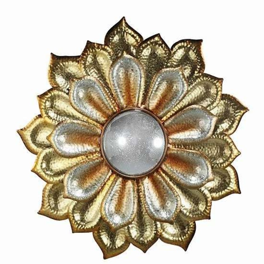 Home Decor * | A&B Home Metallic Flower Wall Decor