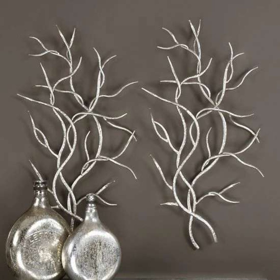 Home Decor * | Uttermost Metal Branch Wall Decor 2-Piece Set