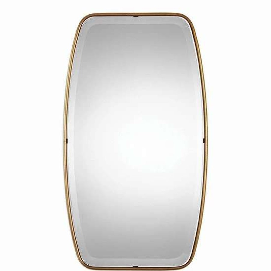 Home Decor * | Uttermost Canillo Gold Finish Round Wall Mirror