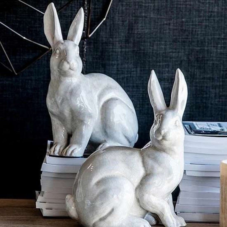 Home Decor * | A&B Home Hector Gazing Long-Eared Rabbit Statuette