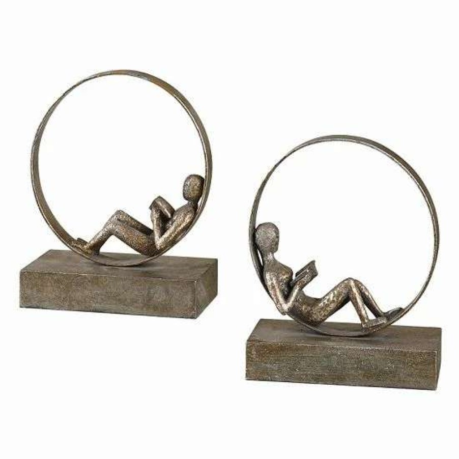 Home Decor * | Uttermost 2-Pc. Lounging Reader Bookend Set