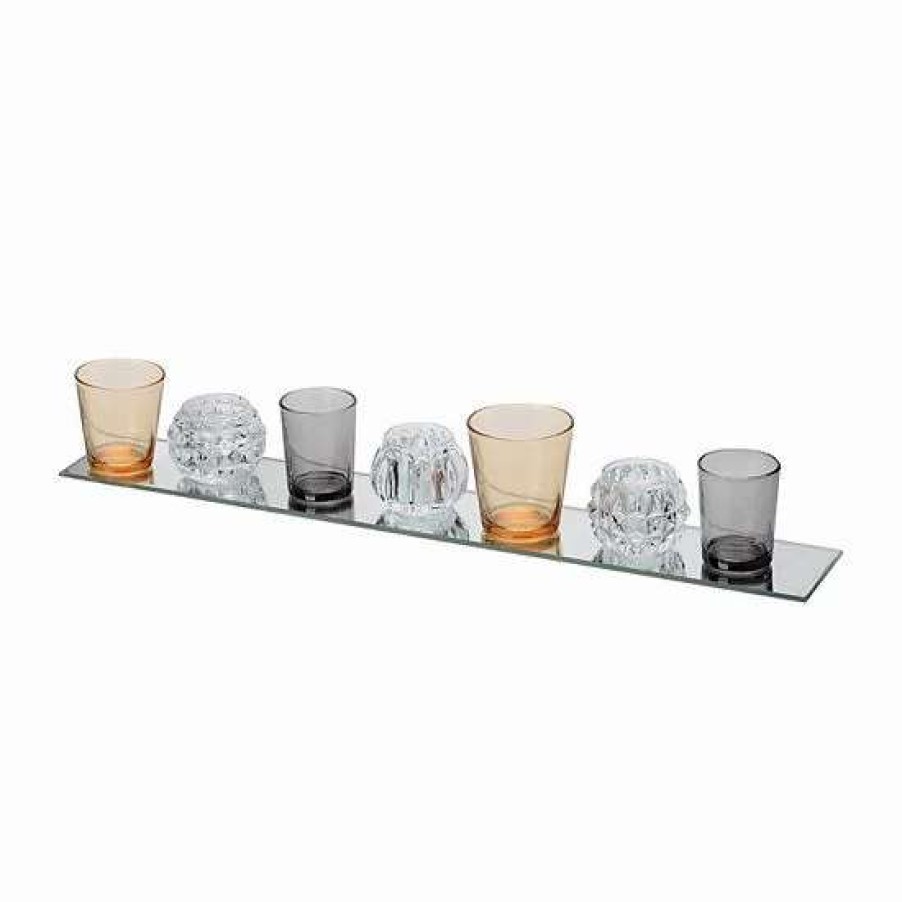 Home Decor * | A&B Home Imogen Seven-Votive Candleholder Plate Table Decor