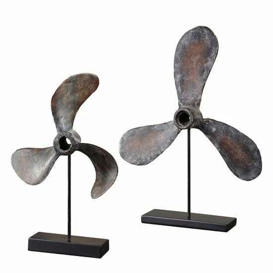 Home Decor * | Uttermost Propellers 2-Piece Table Decor Set