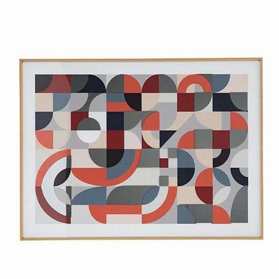 Home Decor * | A&B Home Abstract Framed Mirror Art