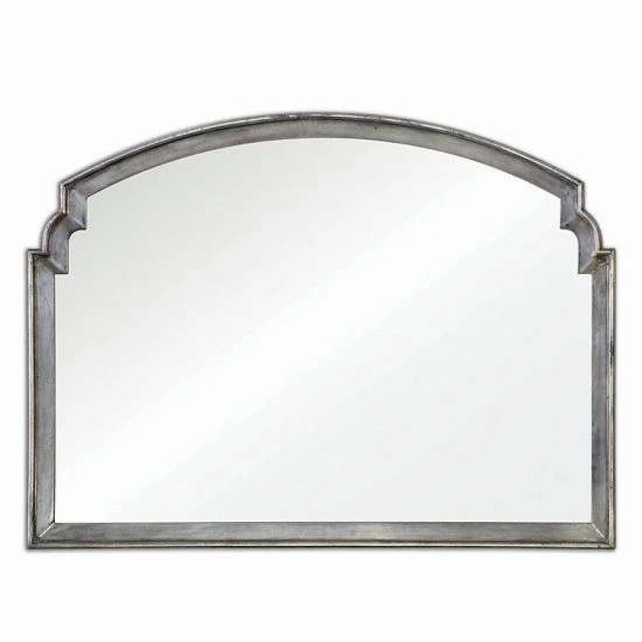 Home Decor * | Uttermost Via Della Distressed Silver Finish Wall Mirror