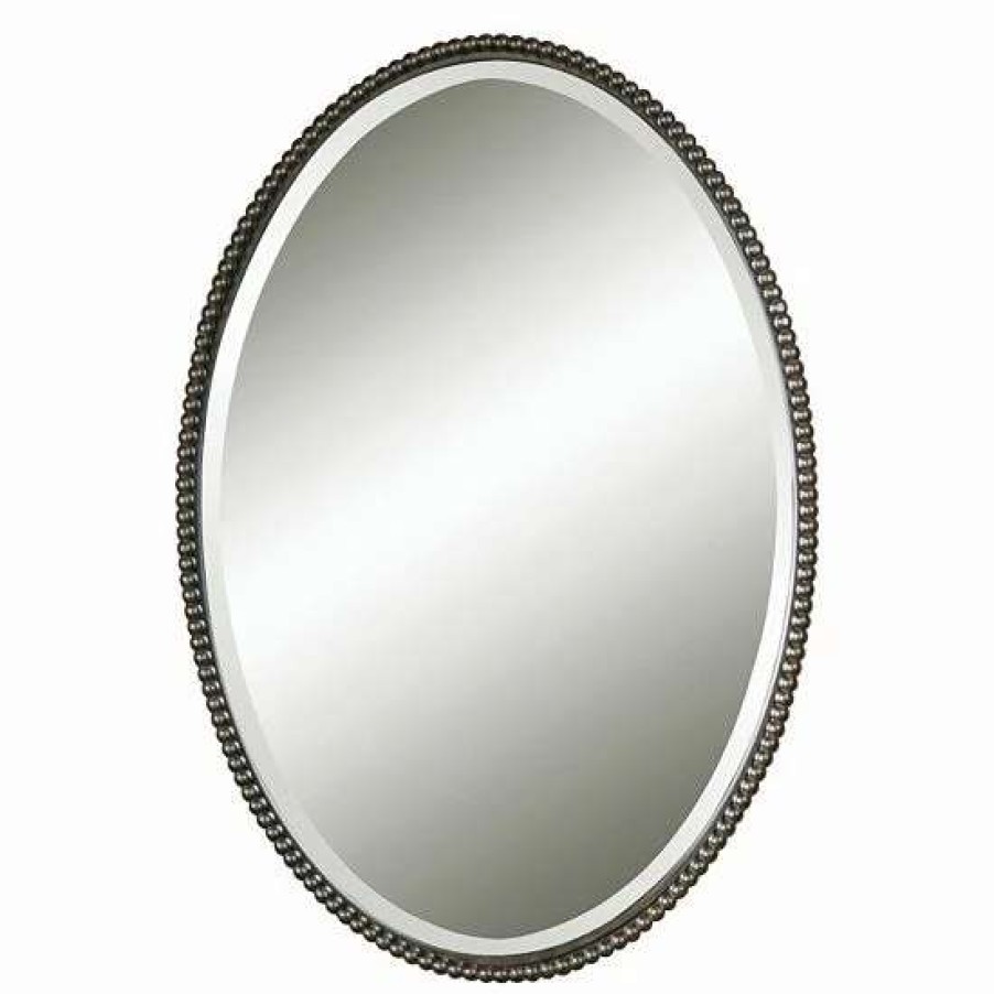 Home Decor * | Uttermost Sherise Beaded Beveled Wall Mirror