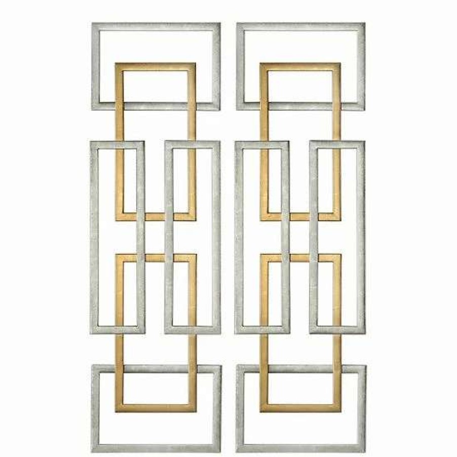 Home Decor * | Uttermost Aerin Geometric Wall Art 2-Piece Set