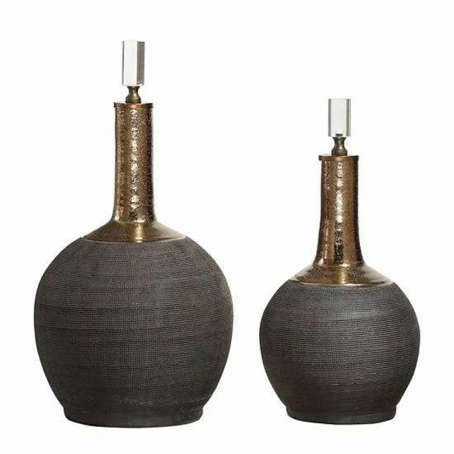 Home Decor * | Uttermost Arnav Decorative Bottle Table Decor 2-Piece Set