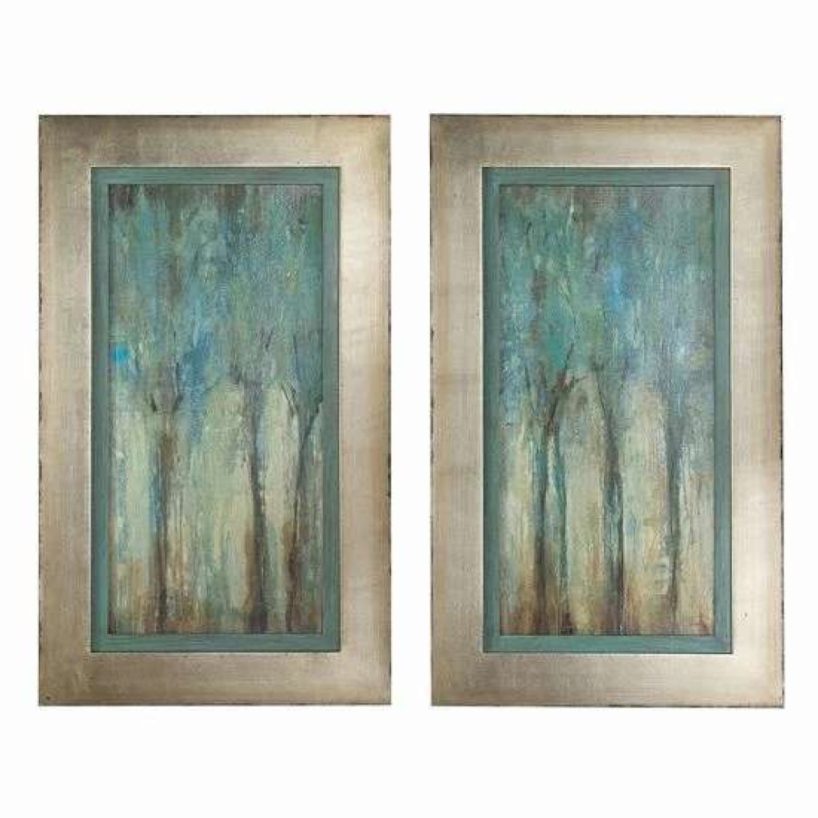 Home Decor * | Uttermost Whispering Wind 2-Piece Framed Wall Art Set