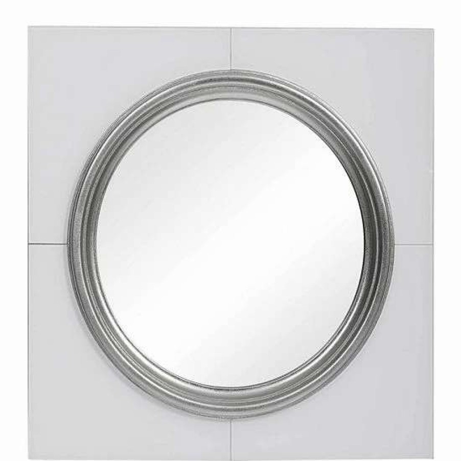 Home Decor * | Uttermost Gouveia White Square Mirror