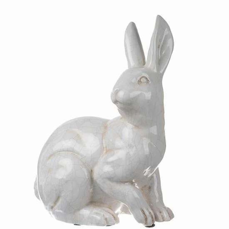 Home Decor * | A&B Home Hector Alert Long-Eared Rabbit Statuette