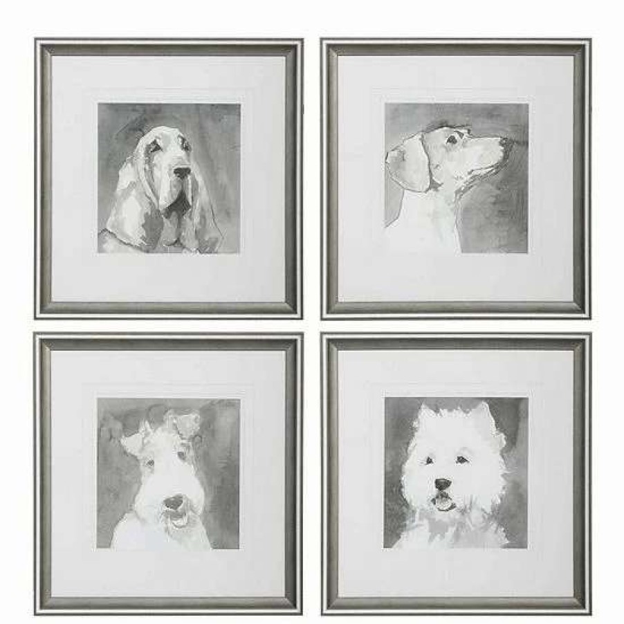 Home Decor * | Uttermost Modern Dogs Framed Prints