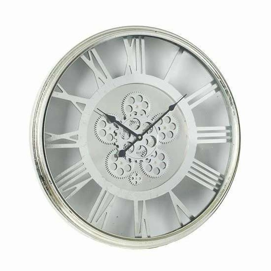 Home Decor * | A&B Home Hereford Weathered Transitional Round Wall Clock