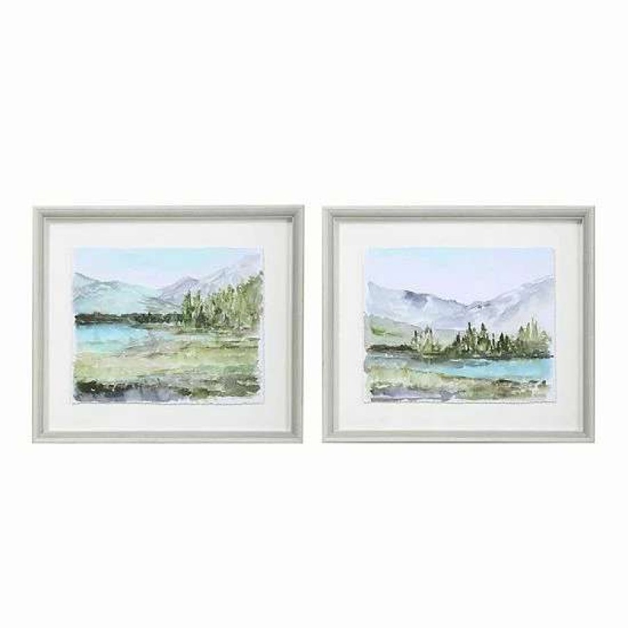 Home Decor * | Uttermost Plein Air Reservoir Watercolor Prints