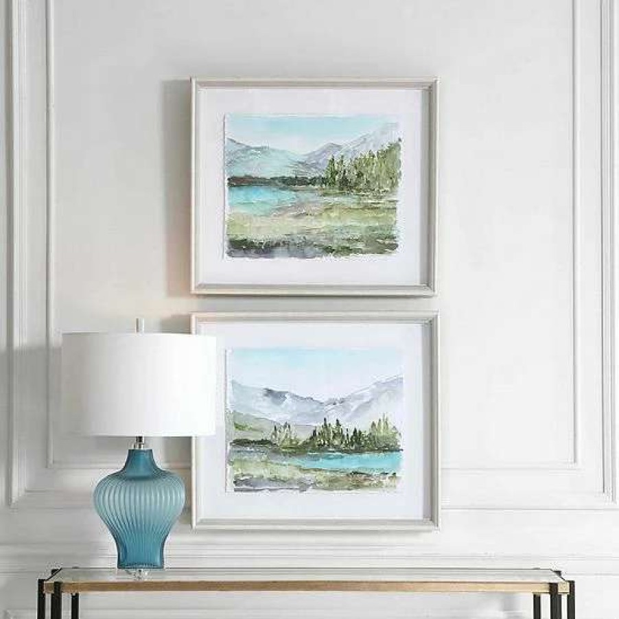 Home Decor * | Uttermost Plein Air Reservoir Watercolor Prints