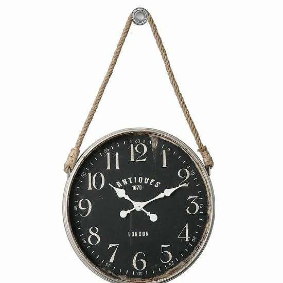 Home Decor * | Uttermost Bartram Rope Wall Clock