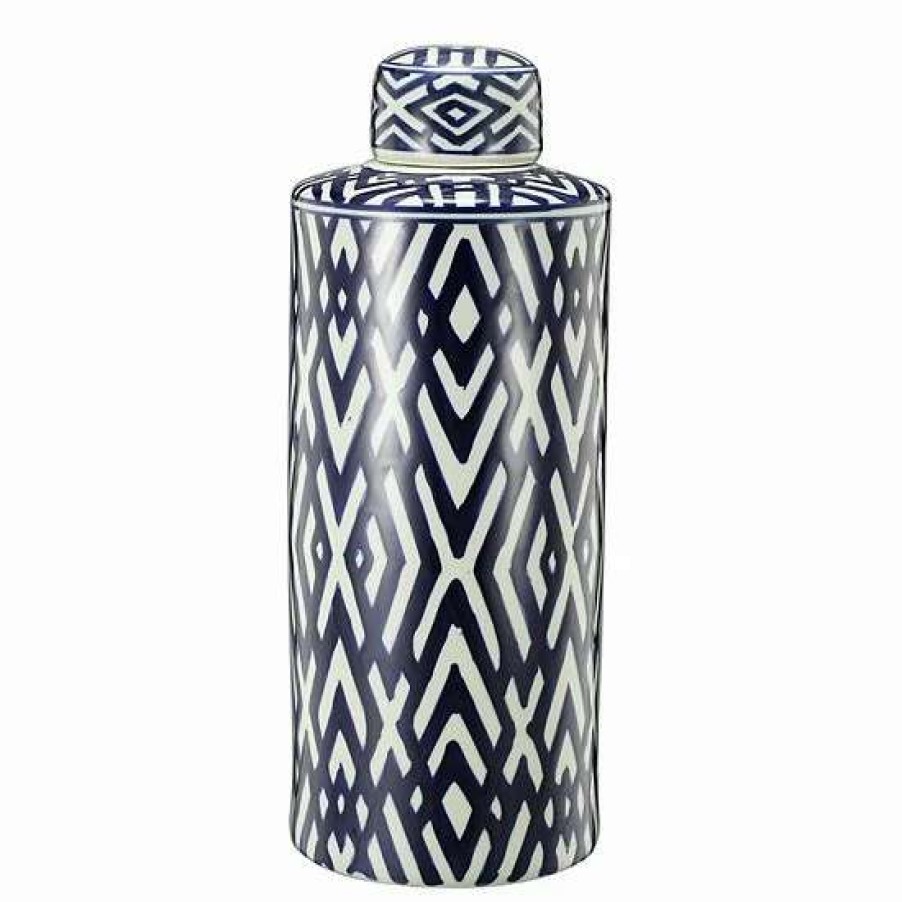 Home Decor * | A&B Home Carlyle Hexagon Tall Decorative Jar Table Decor