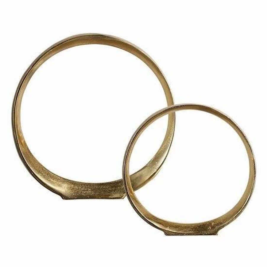 Home Decor * | Uttermost Jimena Ring Sculpture Table Decor 2-Piece Set