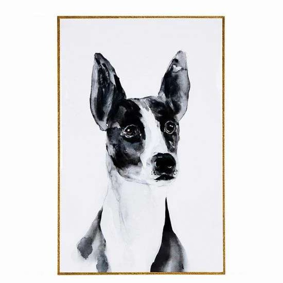 Home Decor * | A&B Home Terrier Black And White Wall Art