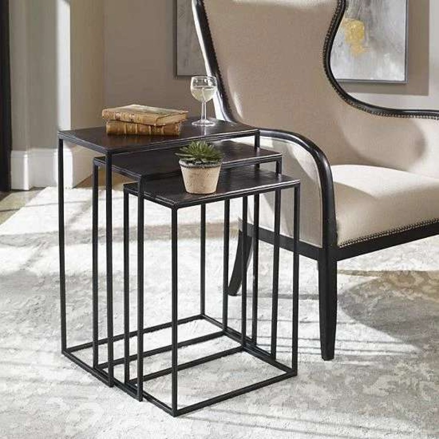 Furniture * | Uttermost Coreene Nesting Table 3-Piece Set