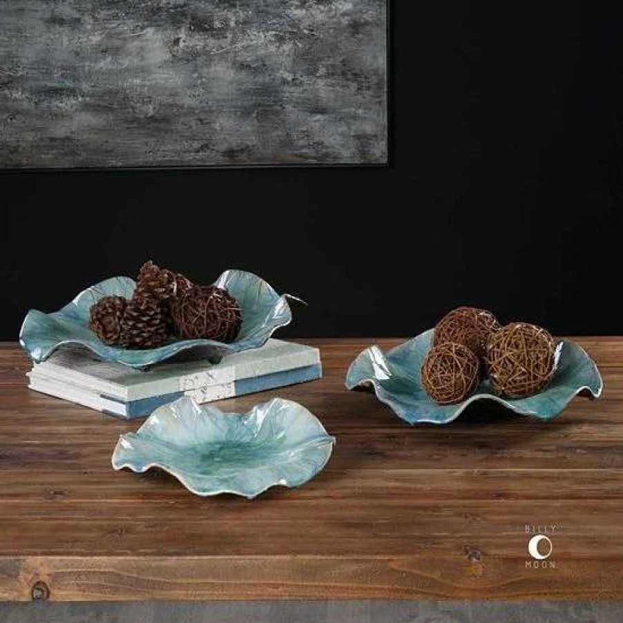 Home Decor * | Uttermost Abella Decorative Plates (Set Of 3)