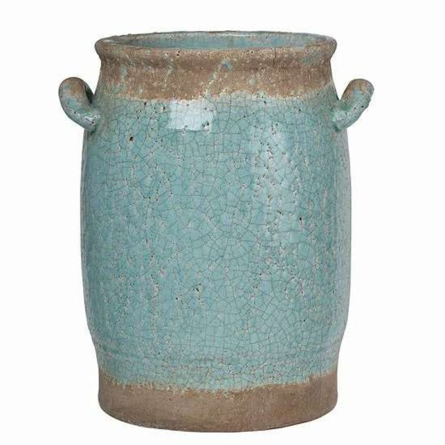 Home Decor * | A&B Home Candia Turquoise Ceramic Vase